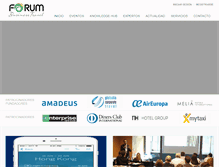 Tablet Screenshot of forumbusinesstravel.com